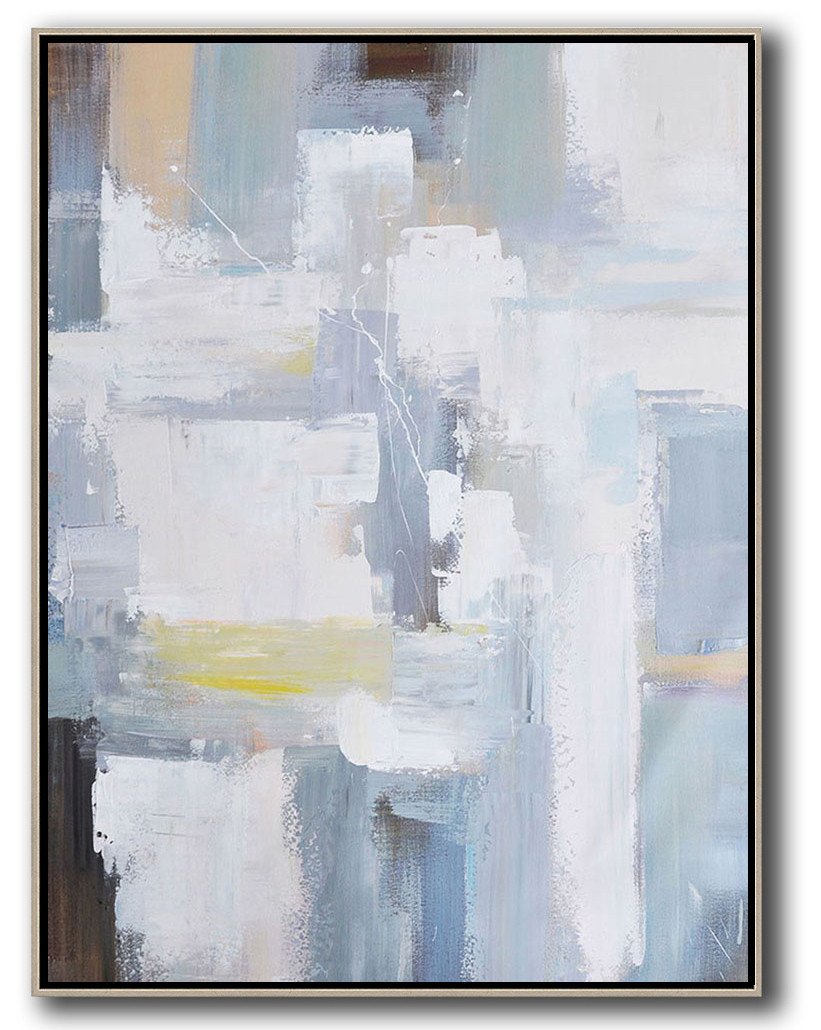 Vertical Palette Knife Contemporary Art - Large Art Large